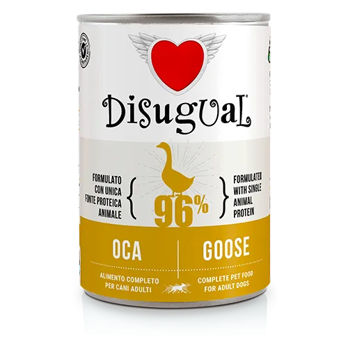 Disugual MonoProtein Adult Dog 400g – Alimento Umido Completo Monoproteico Grain Free per Cani Adulti