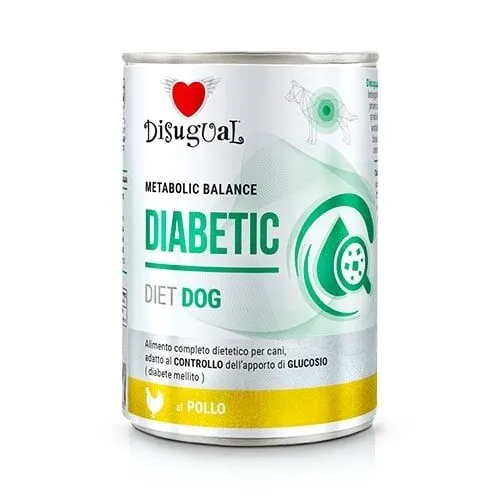 Disugual Metabolic Balance Diabetic 400g – Alimento Dietetico Umido per Cani con Diabete Mellito