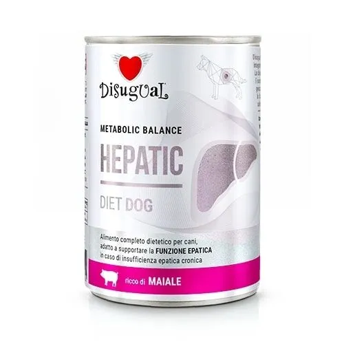 Disugual Metabolic Balance Hepatic 400g – Alimento Dietetico Umido per Cani con Insufficienza Epatica Cronica